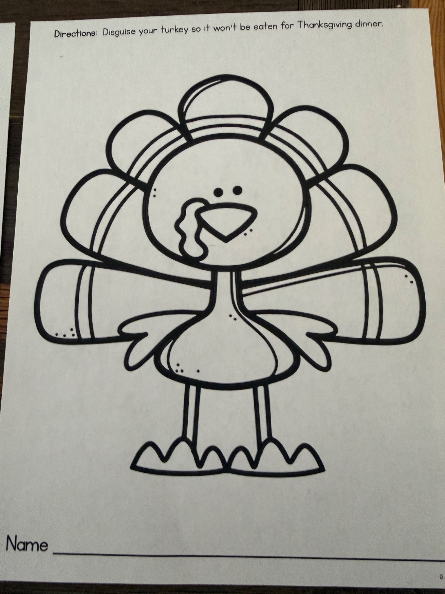 Disguise A Turkey: A Thanksgiving Take-Home Project